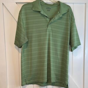 PGA Tour Mint Green Horizontal Stripe Polo